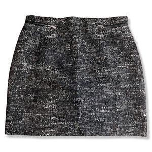 H&M || Boucle Mini Skirt | Black & White || size 10